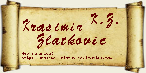 Krasimir Zlatković vizit kartica